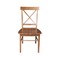 International Concepts Set of Two X-Back Chair, with Solid Wood Seat, Distressed Oak C42-613P - alternate 3